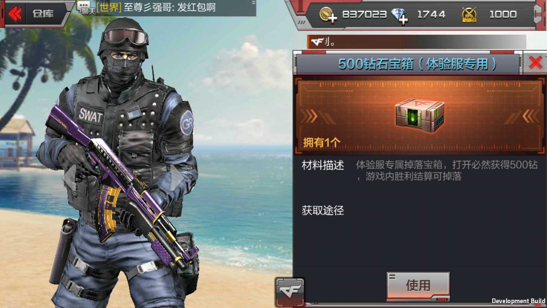 穿越火线:枪战王者(体验服)租号
